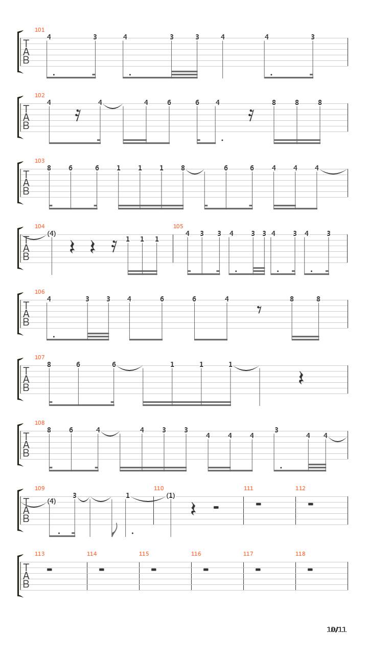 The Song吉他谱