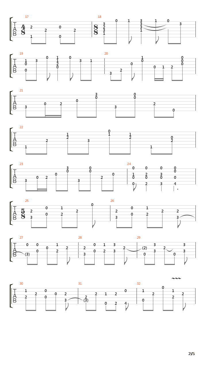 De Vlechters吉他谱