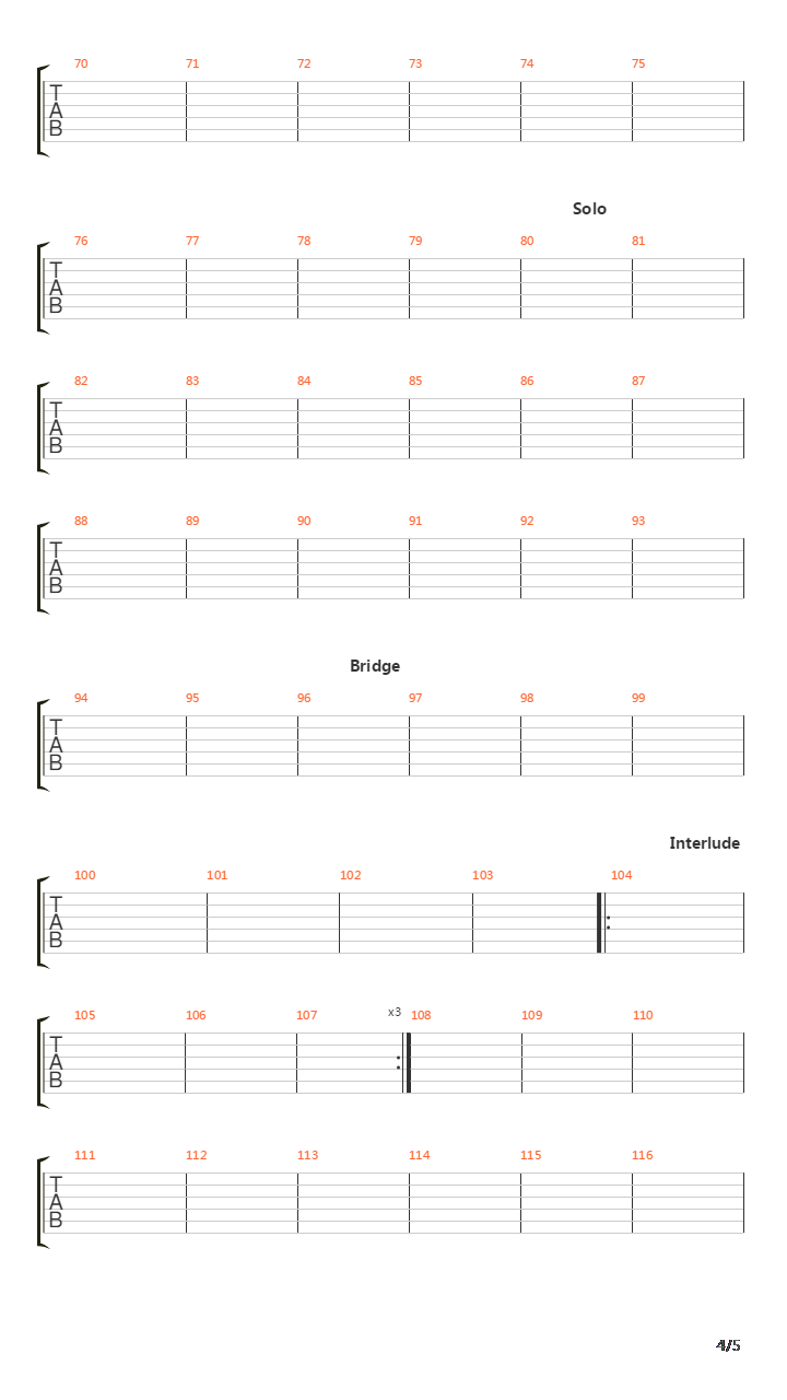 Abysmal吉他谱