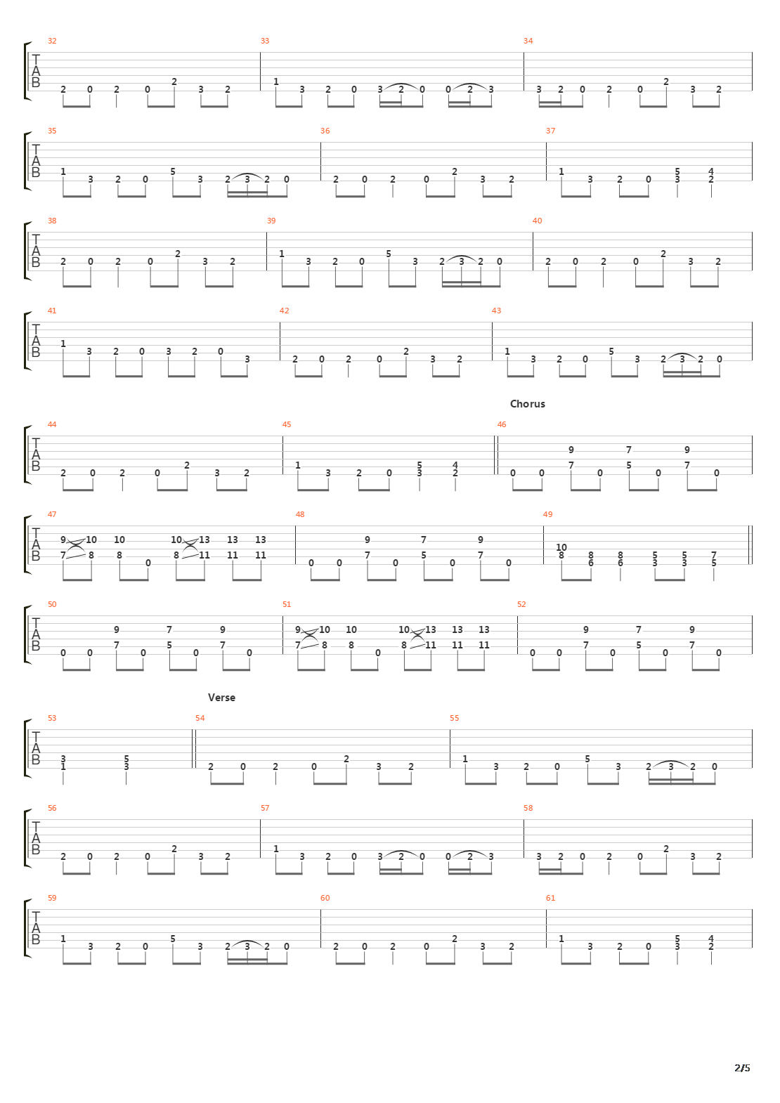 Chasm吉他谱