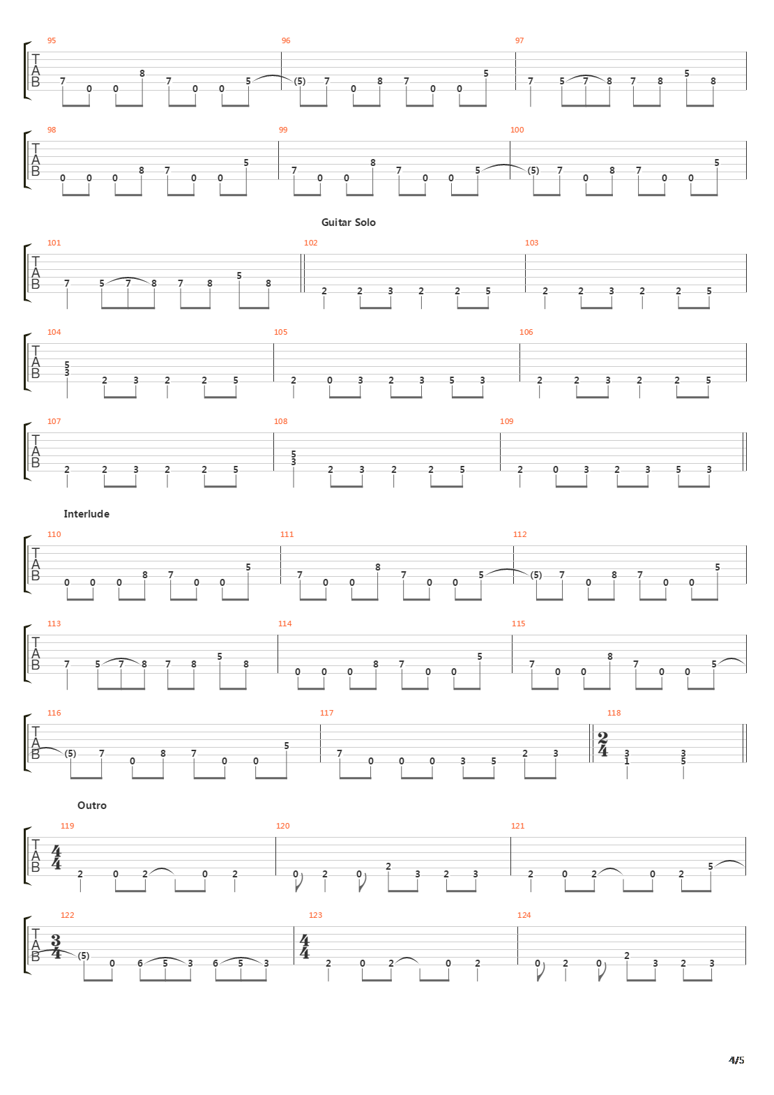 Chasm吉他谱