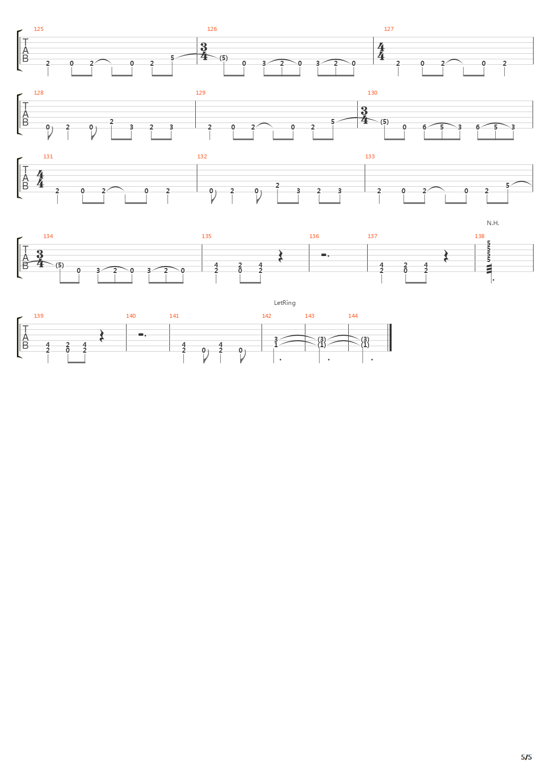 Chasm吉他谱