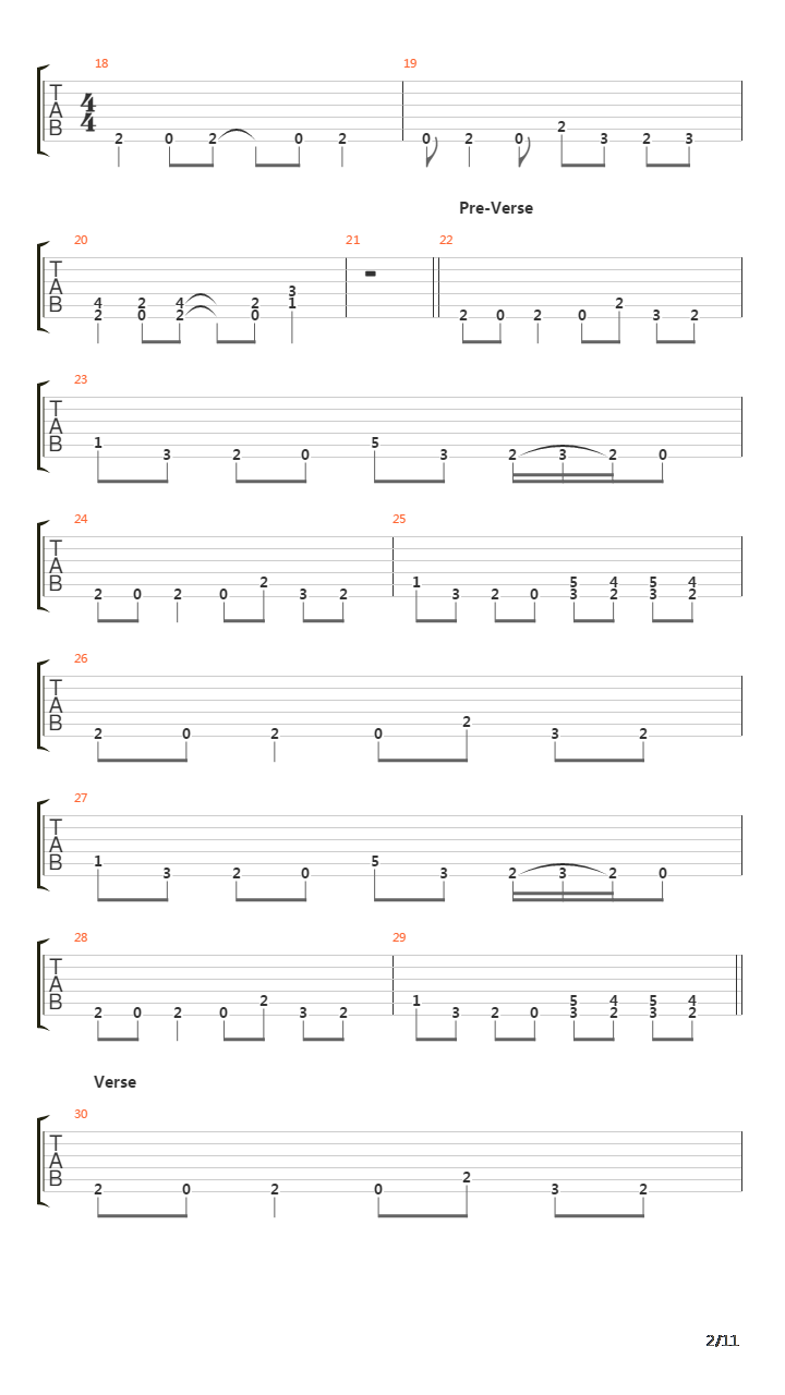 Chasm吉他谱