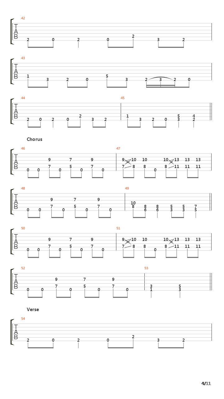 Chasm吉他谱