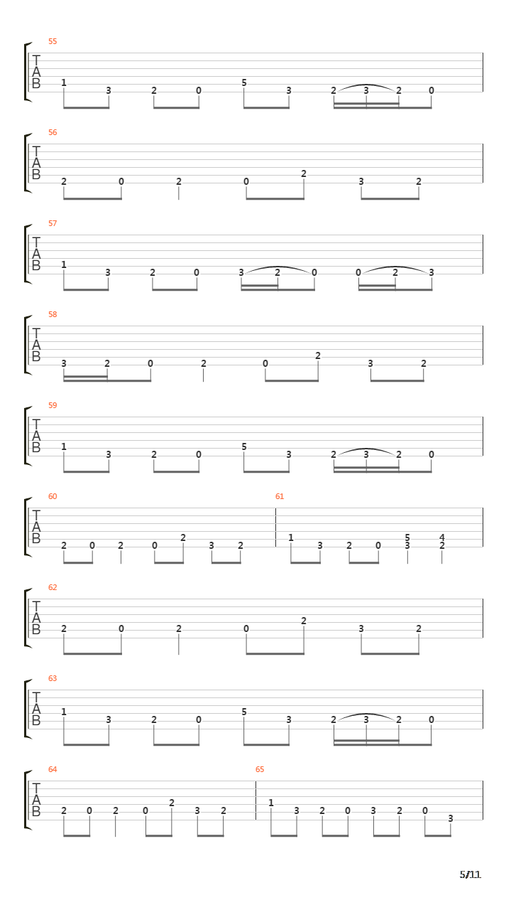 Chasm吉他谱