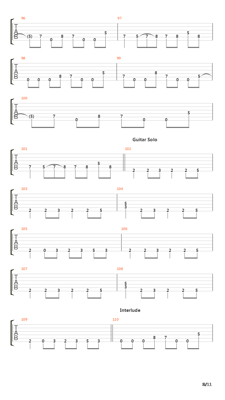 Chasm吉他谱