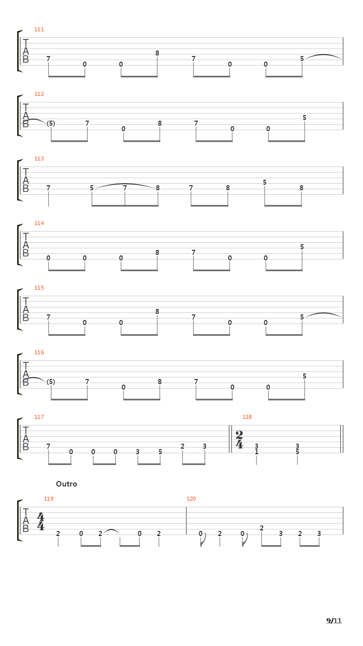 Chasm吉他谱