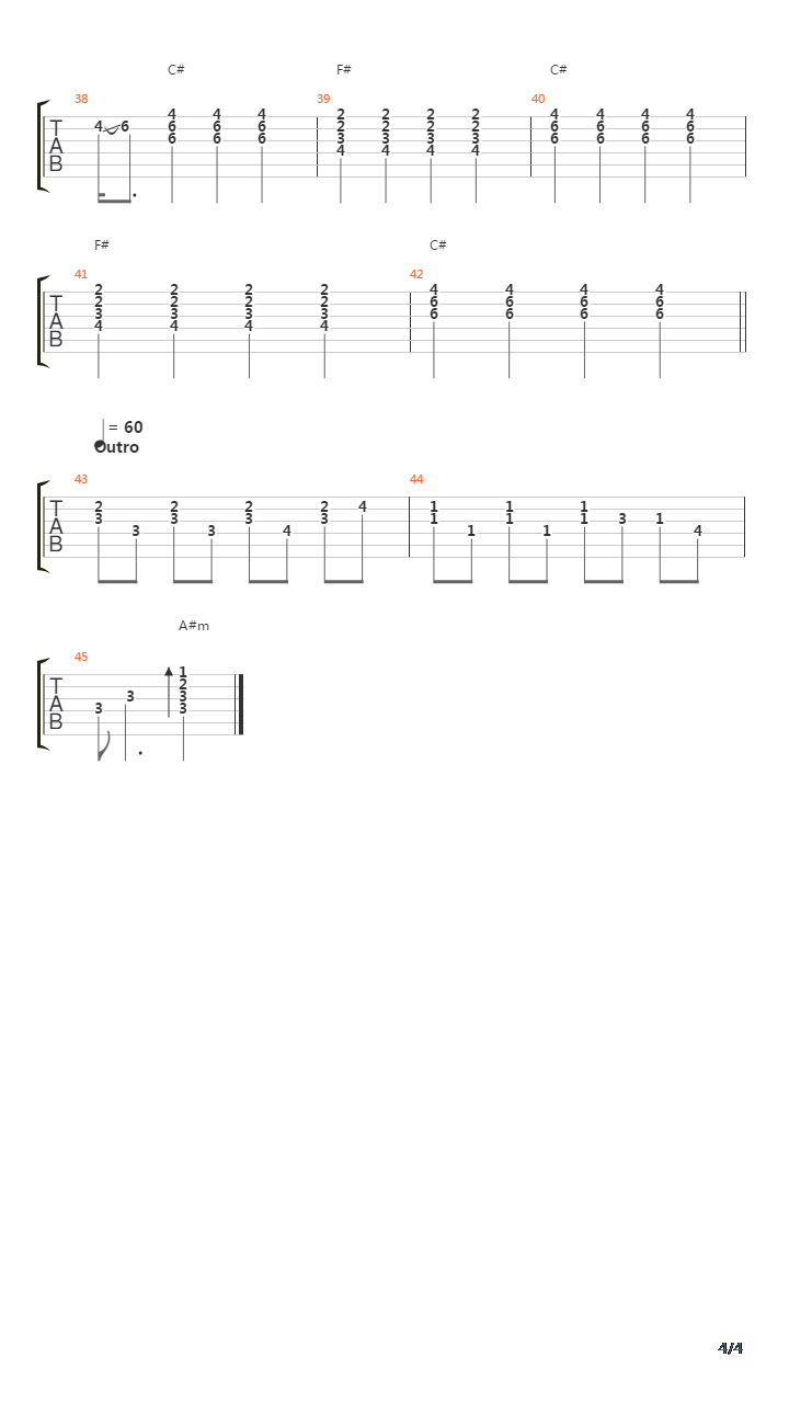 Alone吉他谱