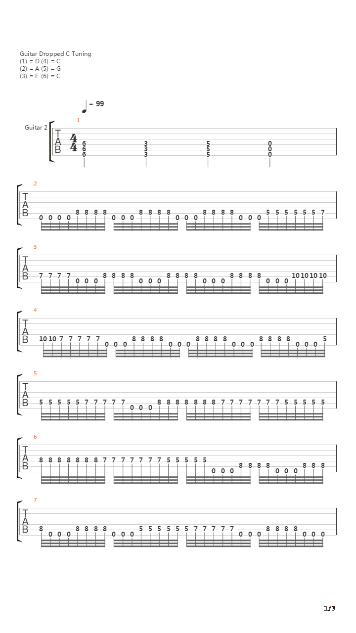 A Dying Ember吉他谱