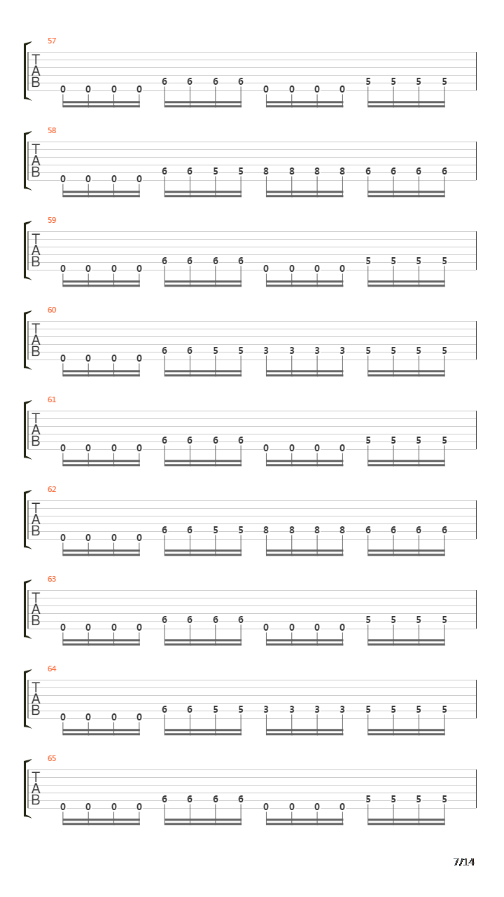 Behind A Wall Of Silence吉他谱