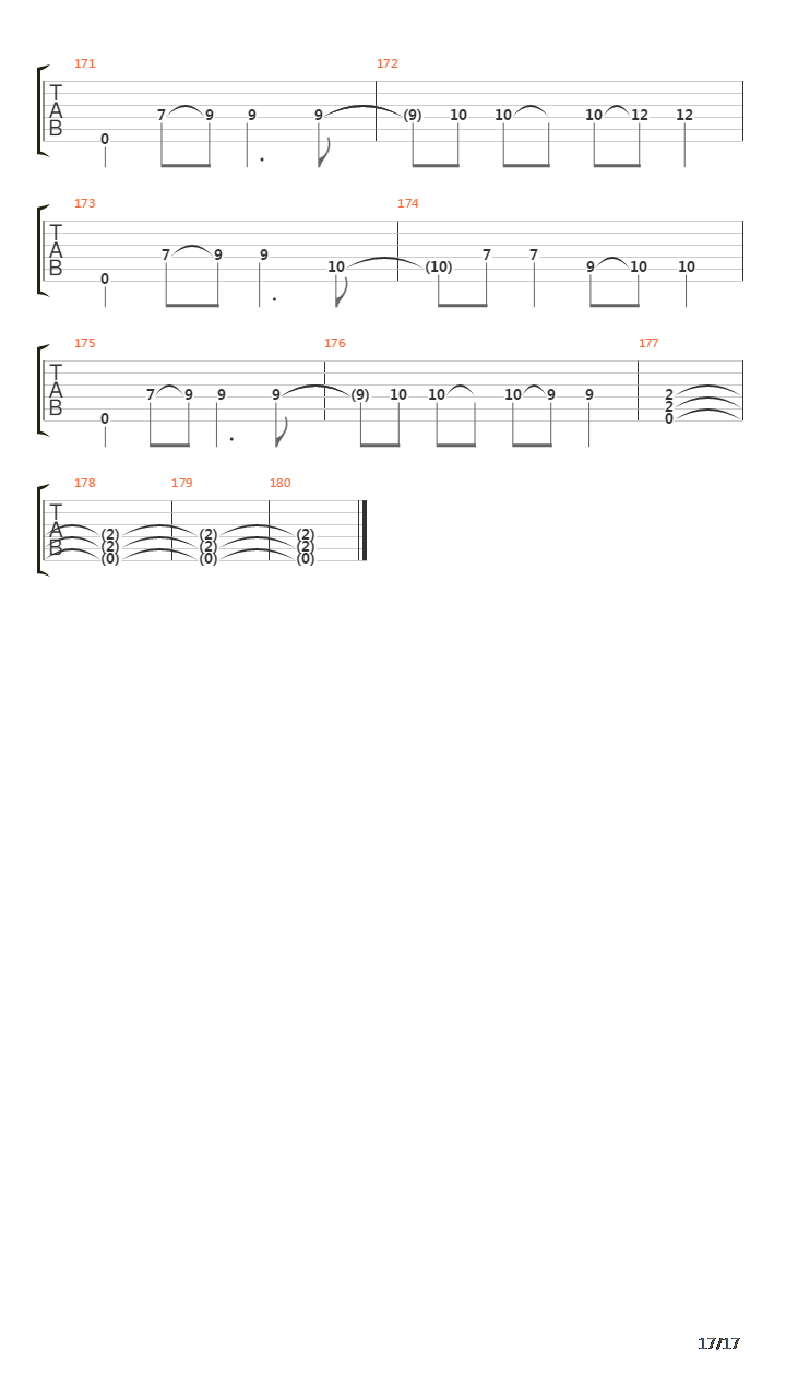 Counterweight吉他谱