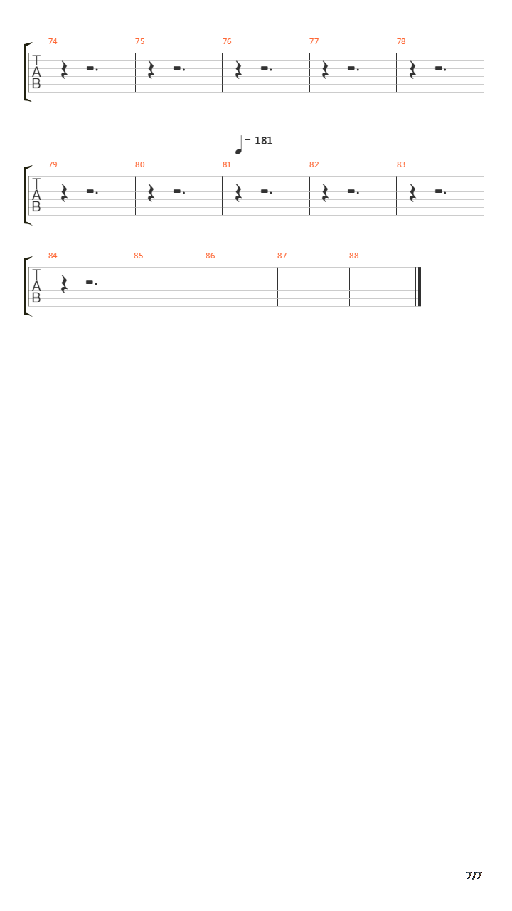 Main Offender吉他谱