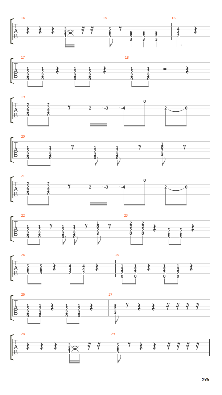 Supply And Demand吉他谱
