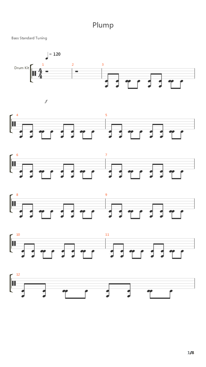 Plump吉他谱