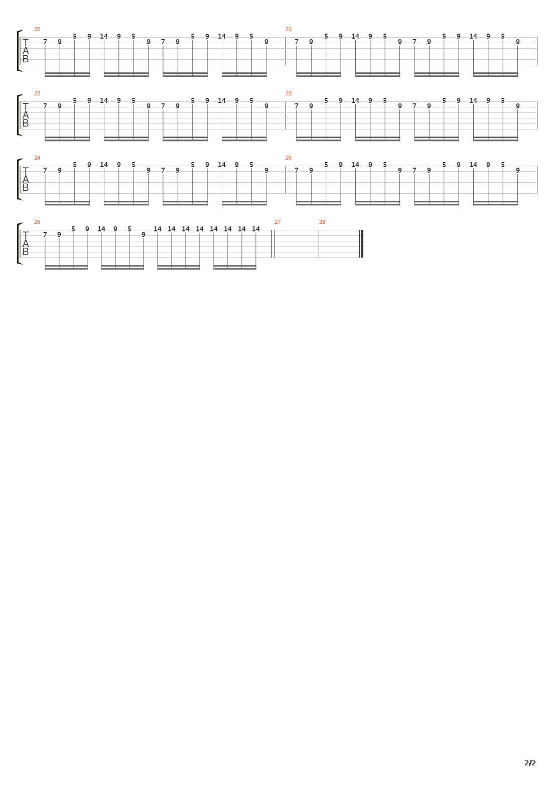 Cutsman吉他谱