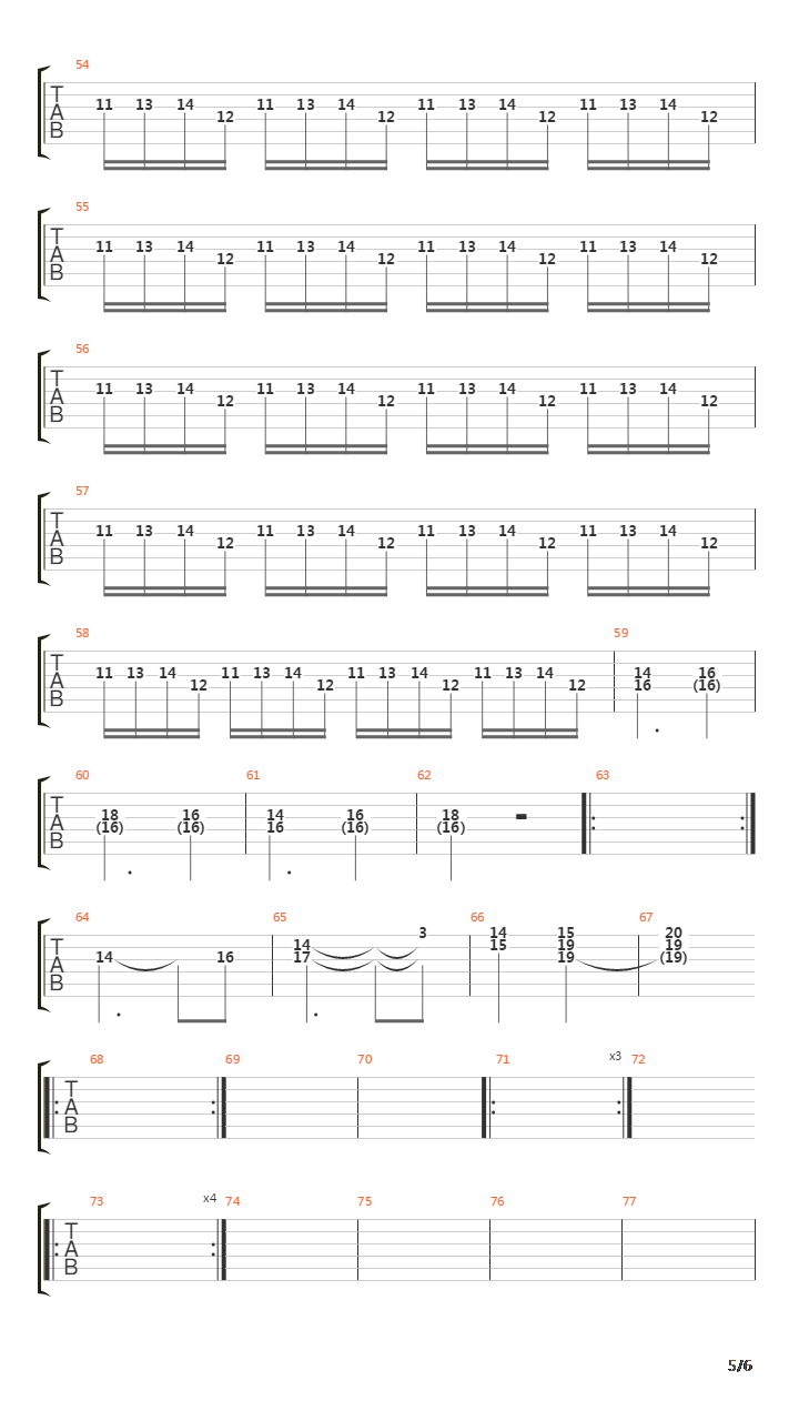 In The Wake Of The Bunt吉他谱
