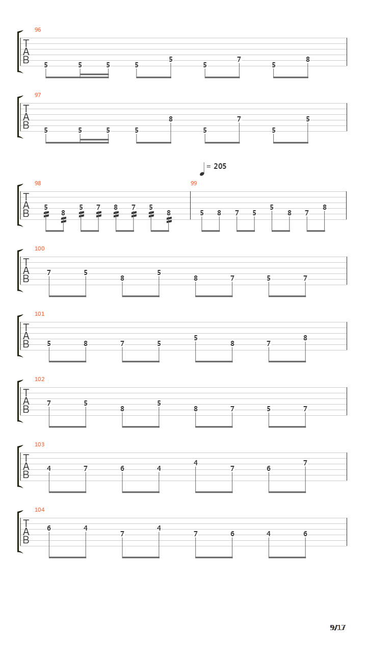 Bet It All On Black吉他谱