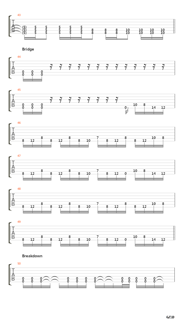 Deepest Sleep吉他谱