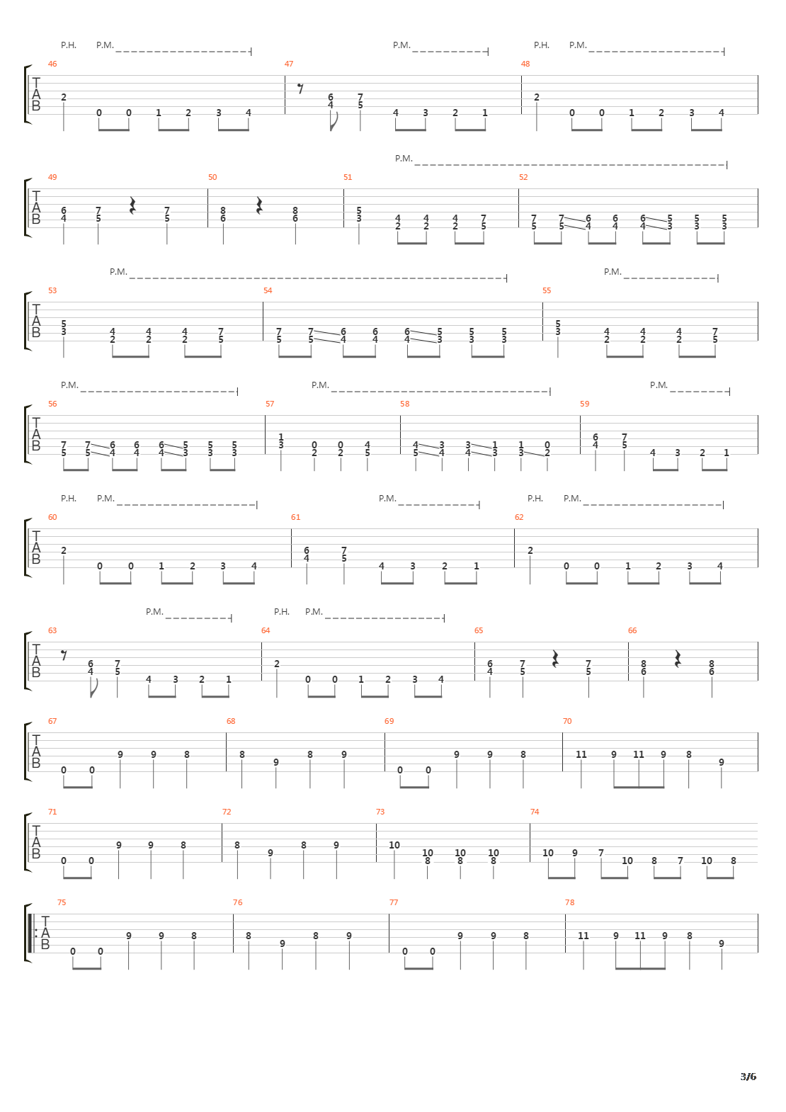 And He Shall Walk In Empty Places吉他谱