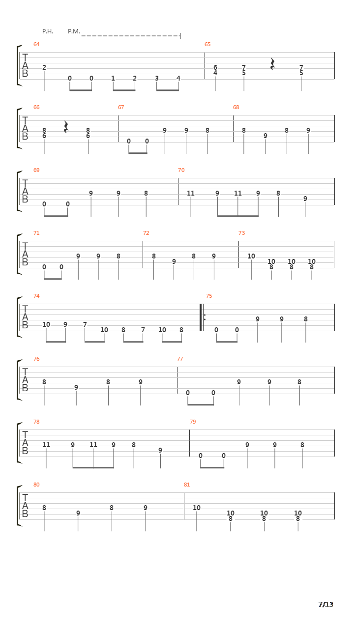 And He Shall Walk In Empty Places吉他谱