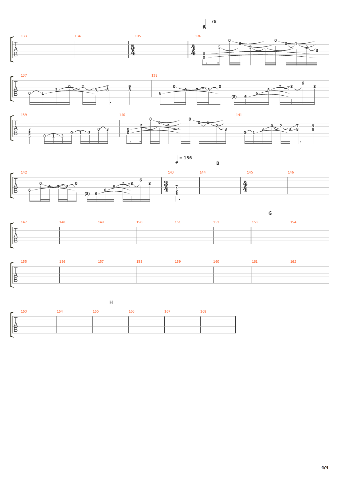 Introspection吉他谱