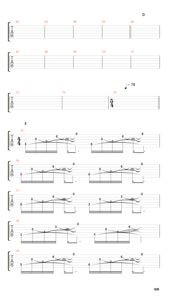 Introspection吉他谱