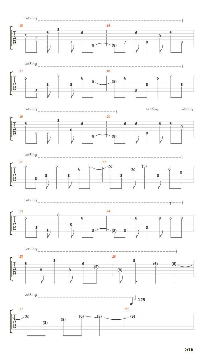 繋がる遥か彼方吉他谱