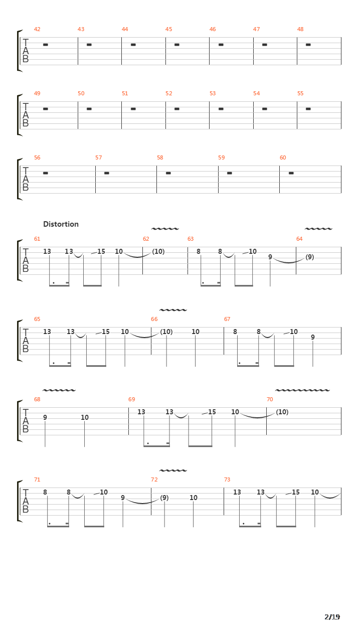 Colossus吉他谱