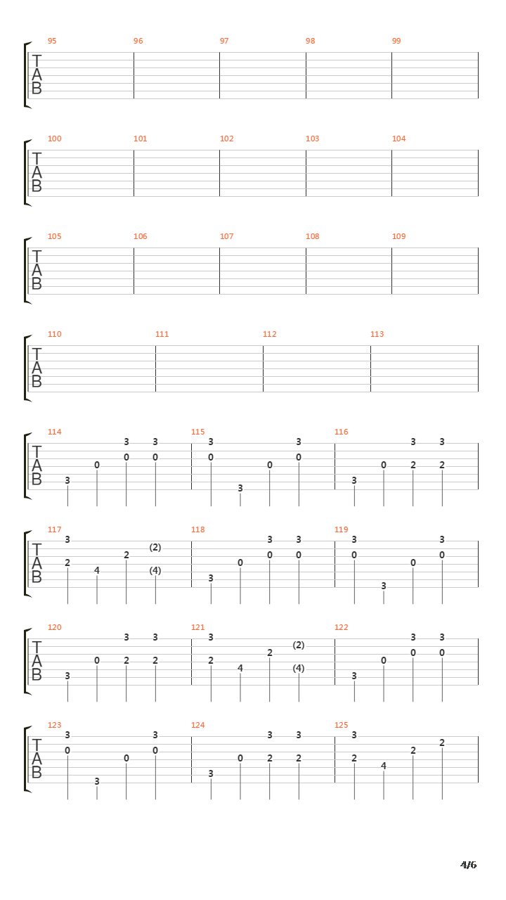 Le Dernier Jour吉他谱