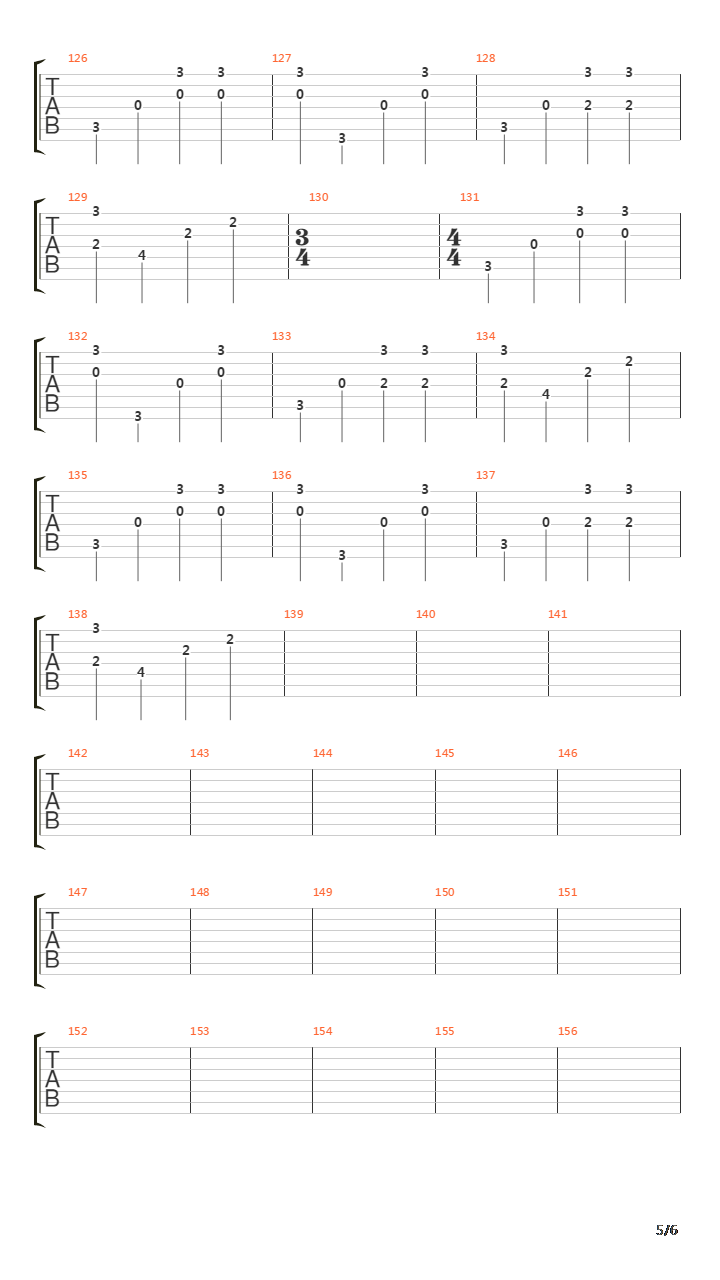 Le Dernier Jour吉他谱