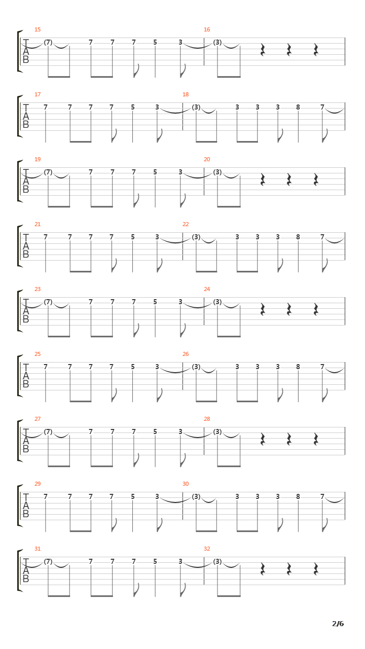 Venus 363吉他谱