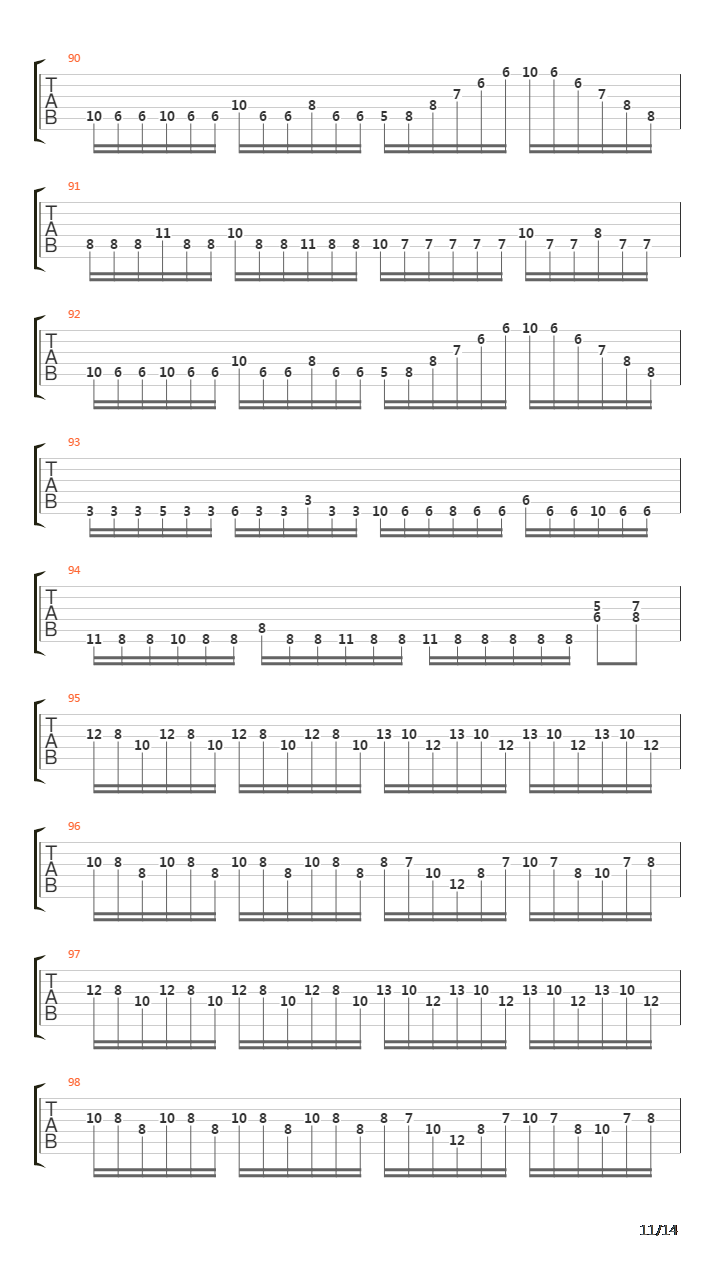 Falling吉他谱