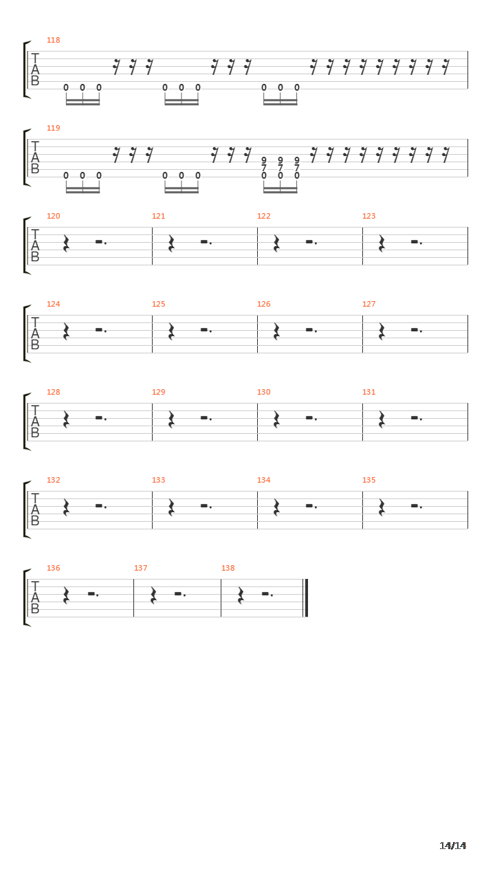 Falling吉他谱