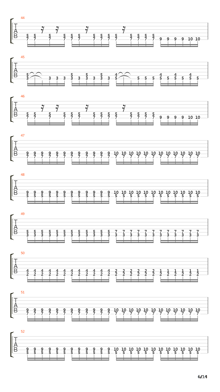 Falling吉他谱