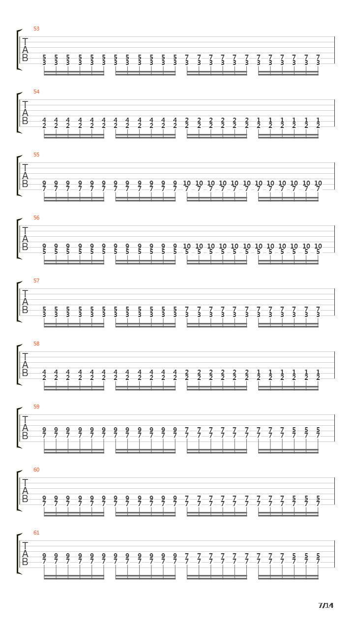 Falling吉他谱