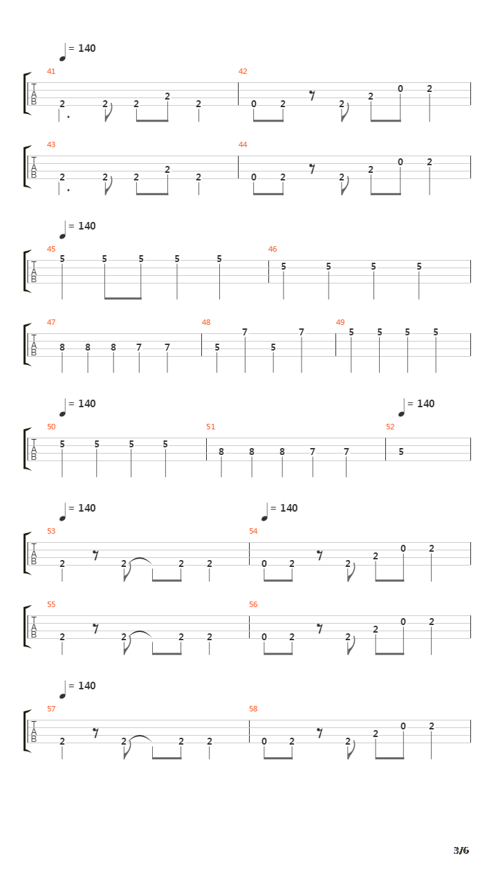 The One Thing吉他谱