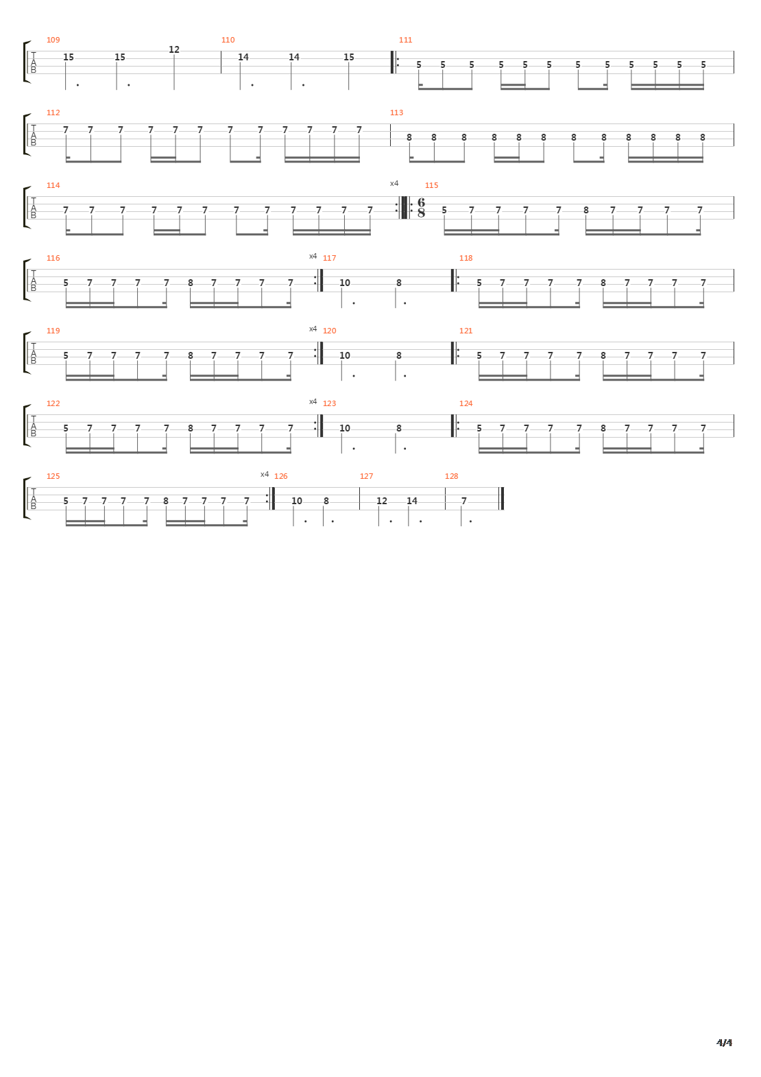 Dulcinea吉他谱