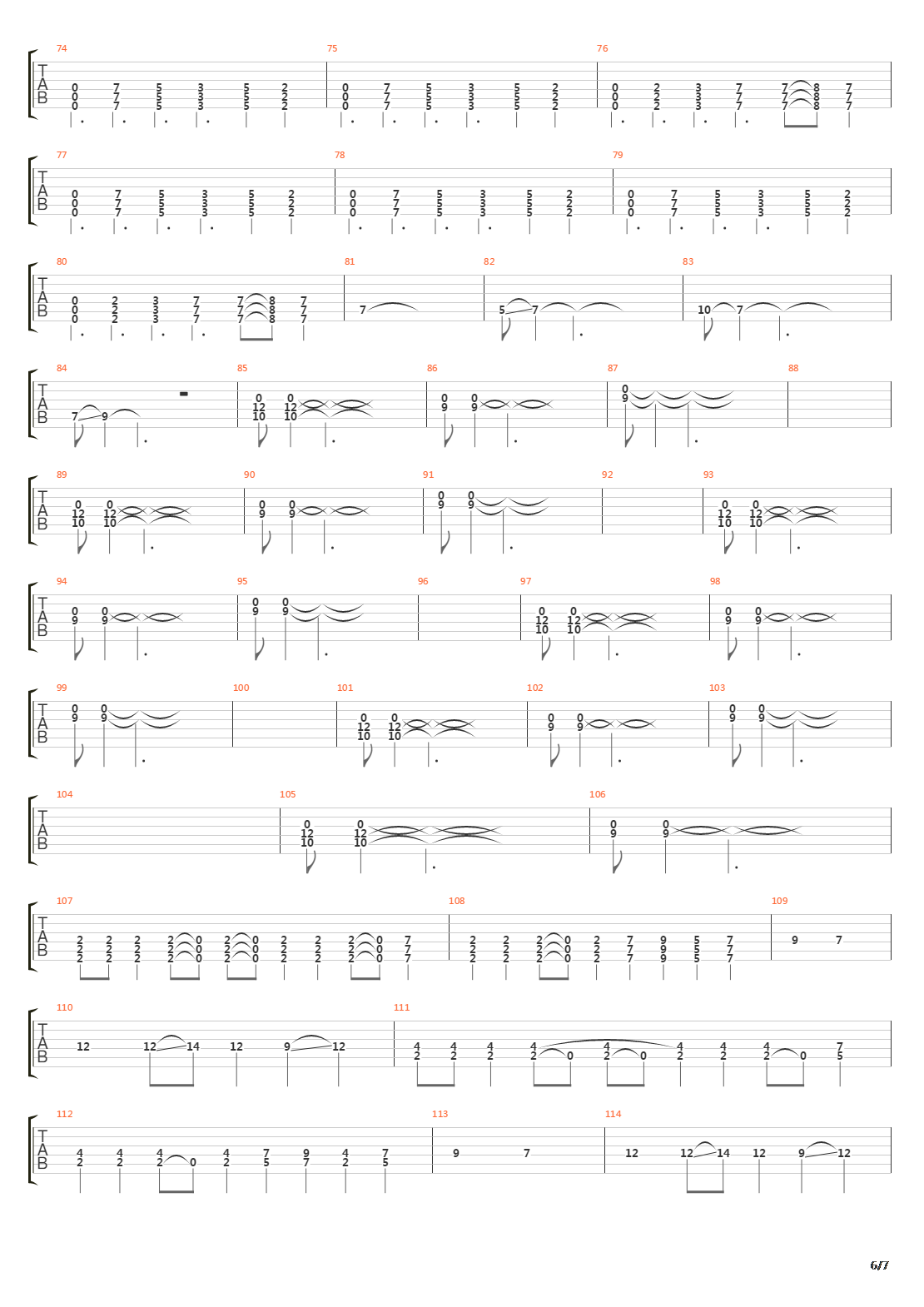 Hall Of The Dead吉他谱