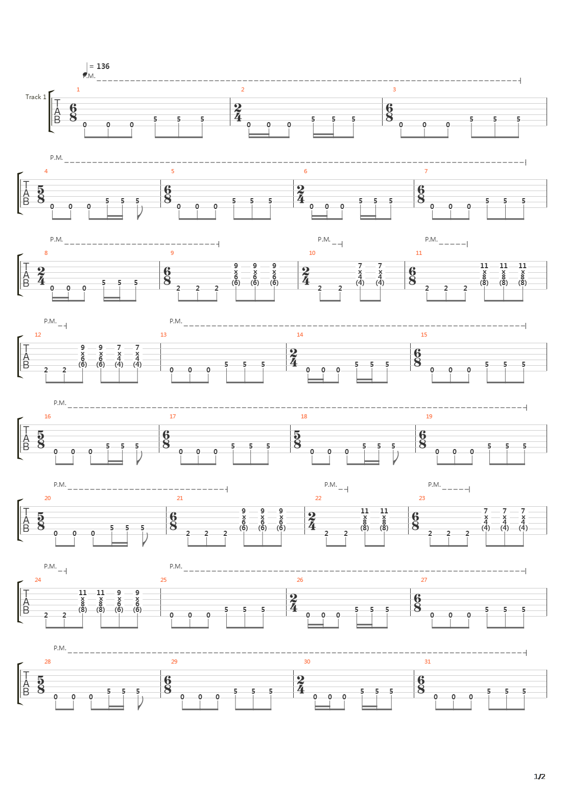 Hall Of The Dead吉他谱