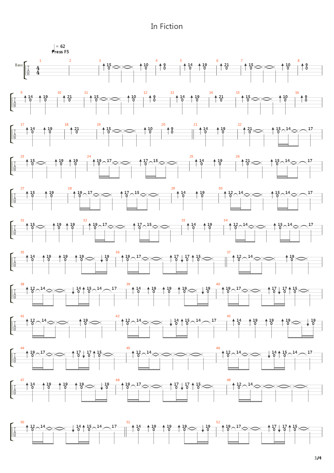 In Fiction吉他谱