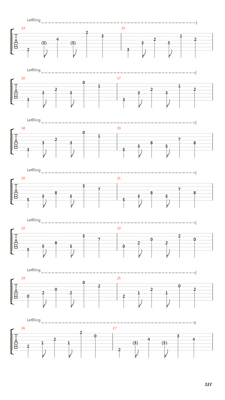 Maritime吉他谱