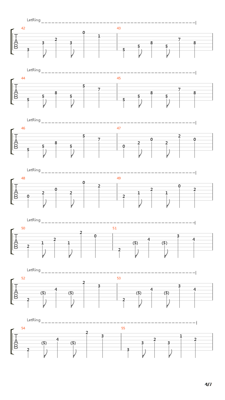 Maritime吉他谱