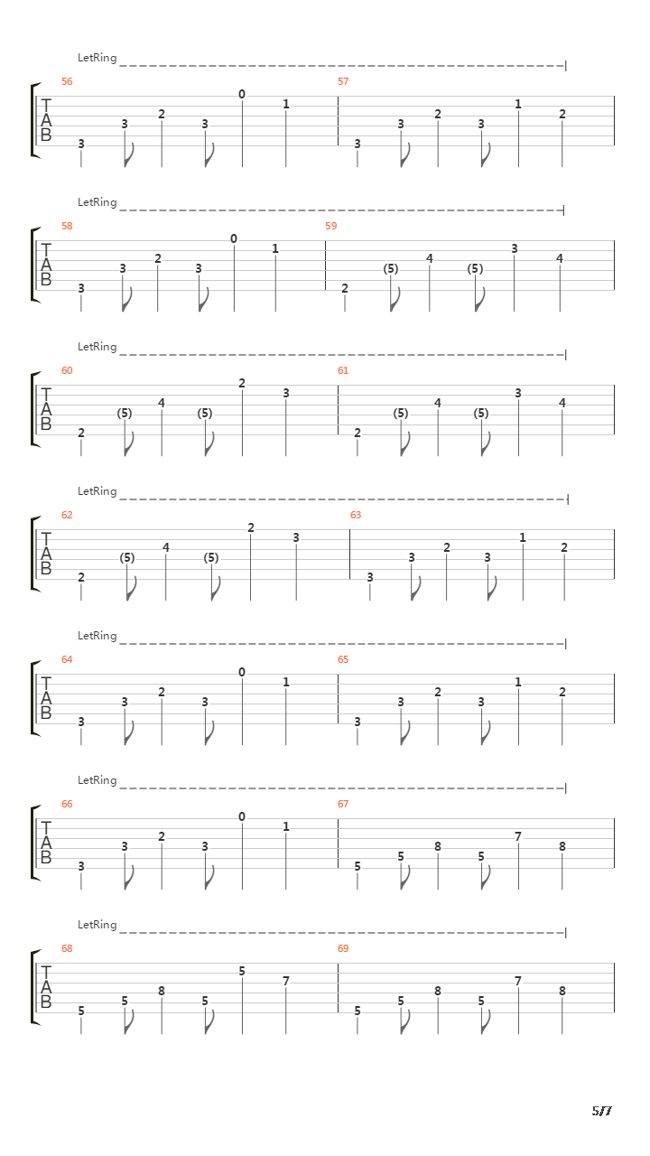 Maritime吉他谱