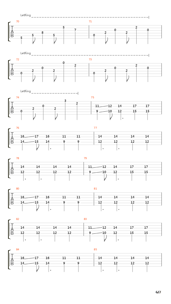 Maritime吉他谱