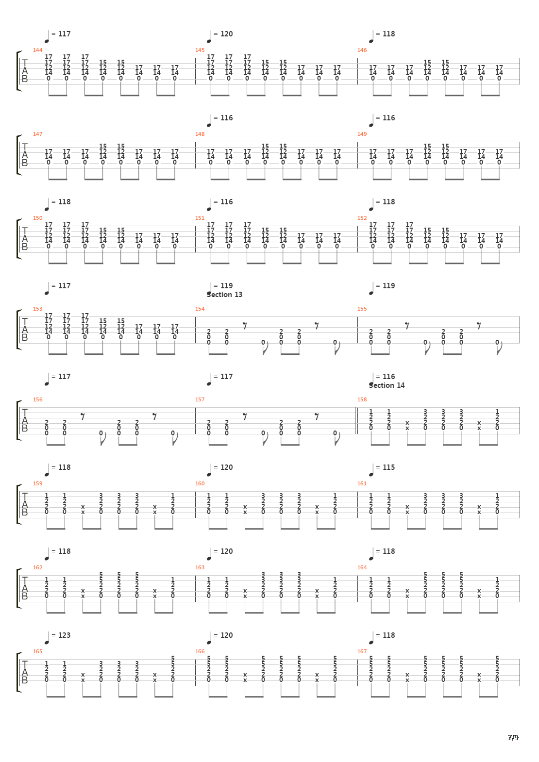 The Beginning And The End吉他谱