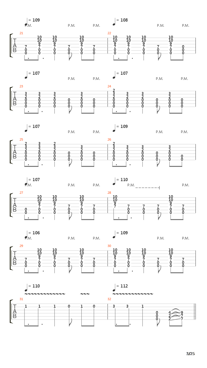 The Beginning And The End吉他谱