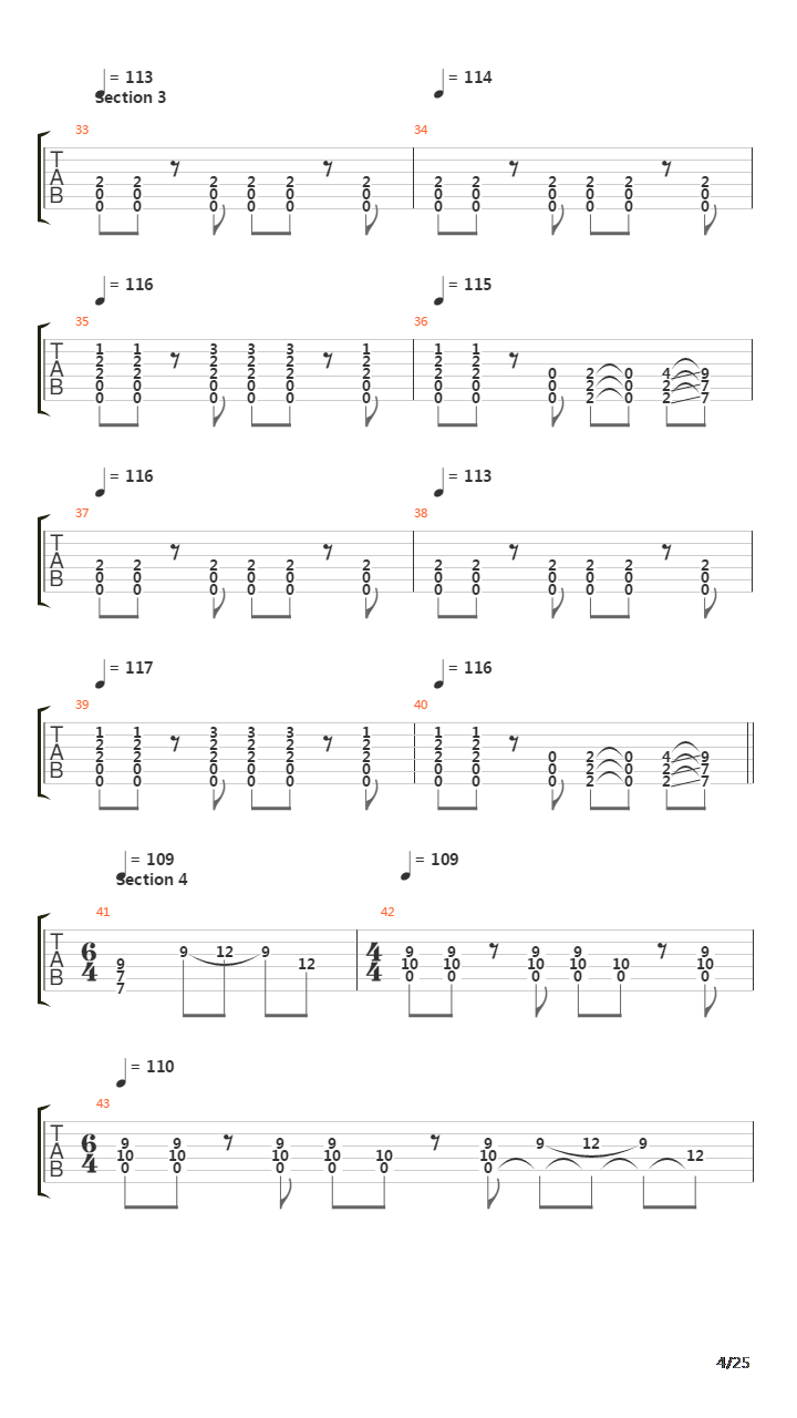 The Beginning And The End吉他谱