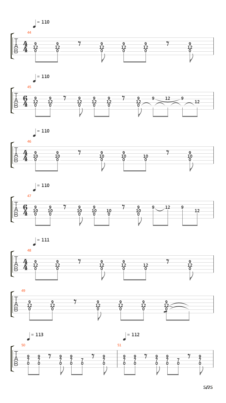 The Beginning And The End吉他谱