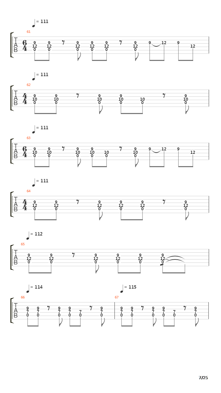 The Beginning And The End吉他谱