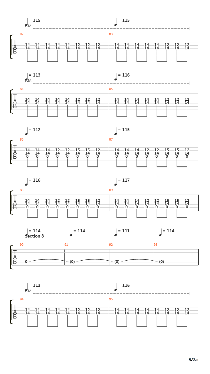 The Beginning And The End吉他谱